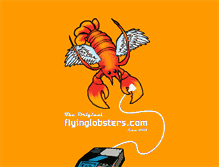 Tablet Screenshot of flyinglobsters.com